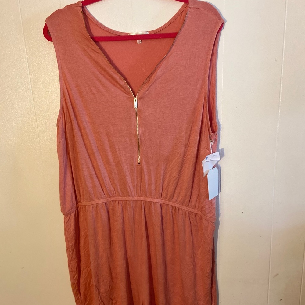 Pink Zip Romper